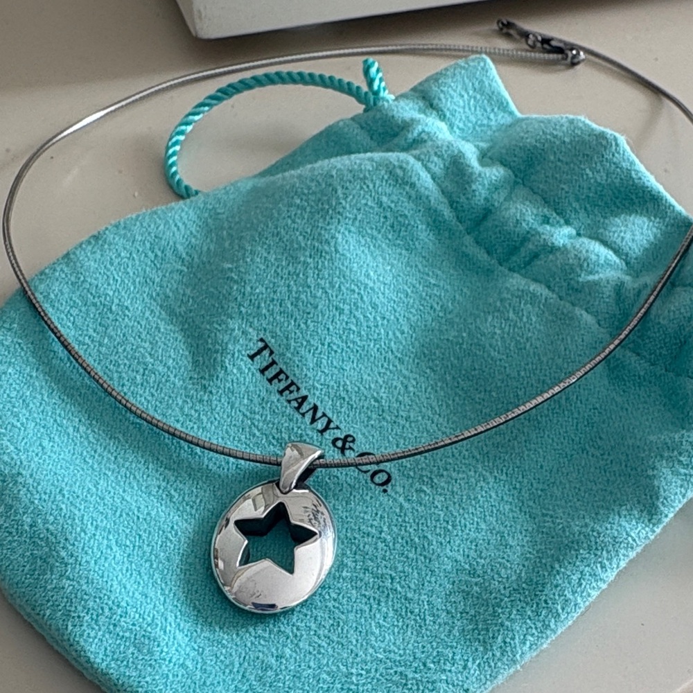 Tiffany & Co. Silver Star Charm Necklace